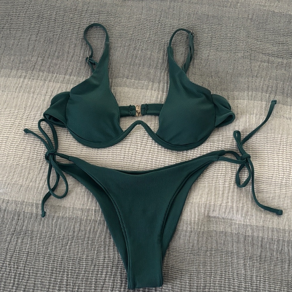 Zaful Emerald Green Bikini Set